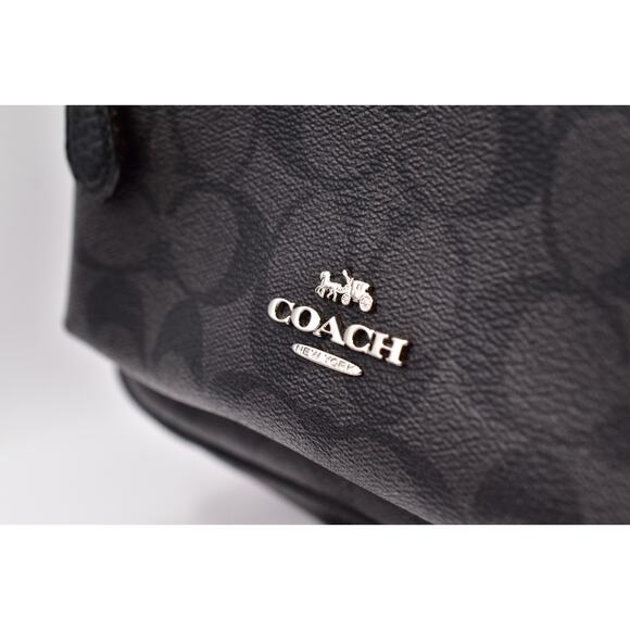 Coach x Star Wars Limited Edition Backpack Black Signature Canvas Glitter Logo - Picture 5 of 12